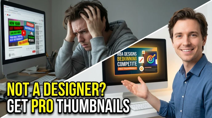 AI-generated thumbnail for a video about space exploration